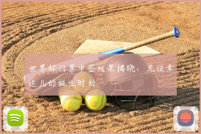 世界杯门票中签结果揭晓,见证幸运儿的诞生时刻